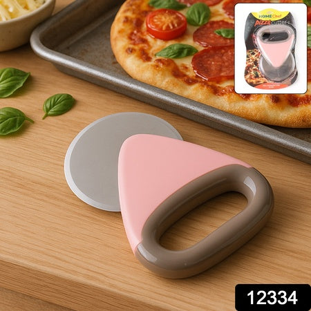 Pizza Cutter With Stainless Steel Rotating Blade (1 Pc)