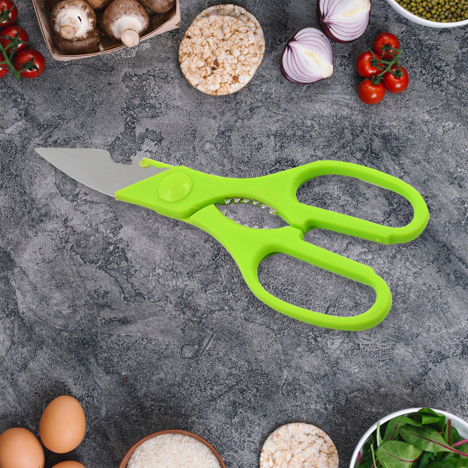 Multifunction Kitchen Tools Stainless Steel And Plastic Kitchen Knife And Scissor