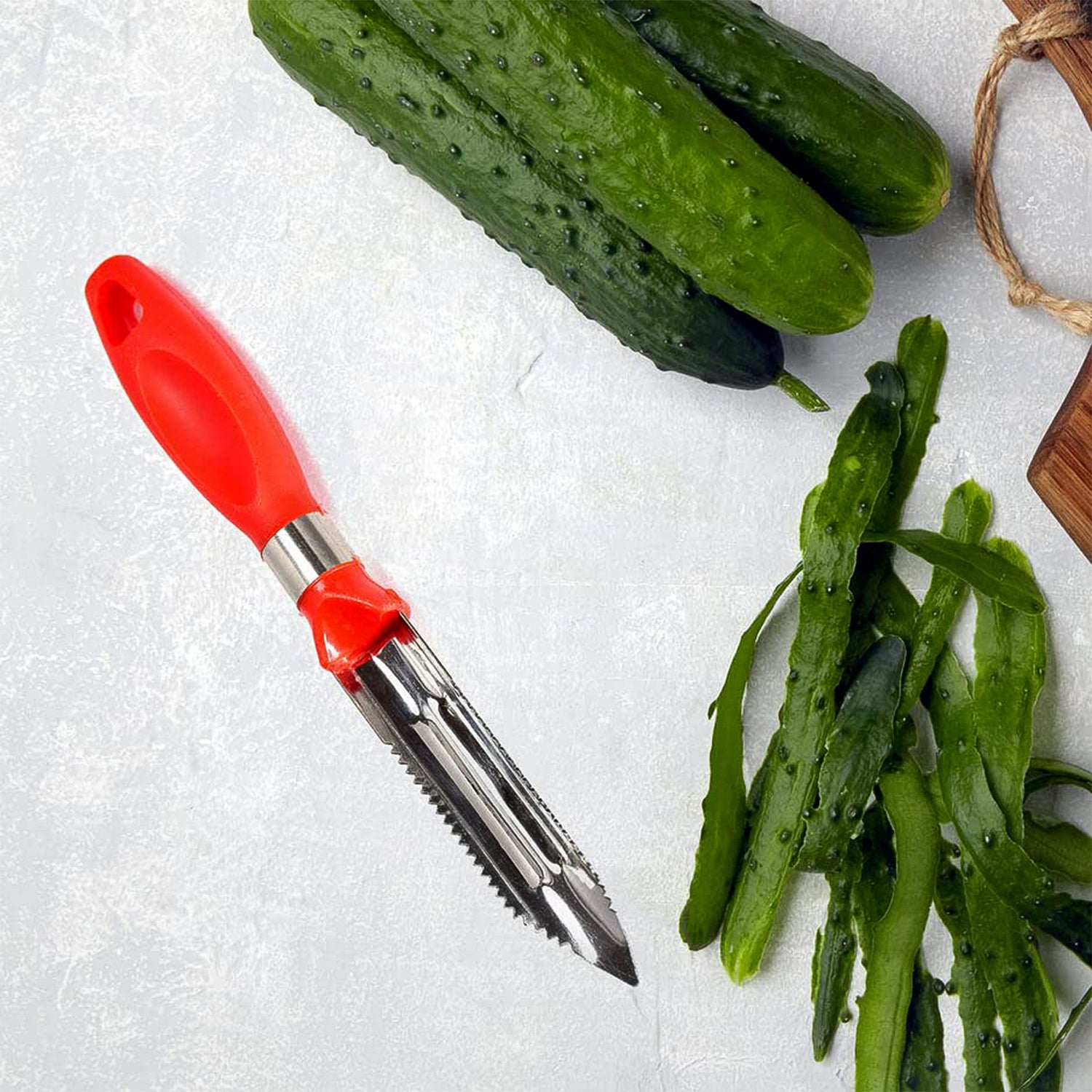 Superior eMart 2-in-1 Stainless Steel Knife Peeler