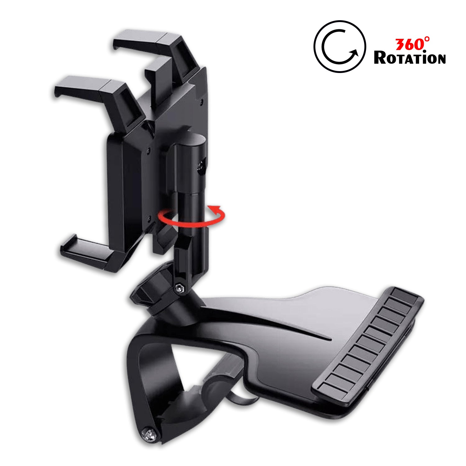 Car Mobile Phone Holder Mount Stand with 360 Degree. Stable One Hand Operational - 6281_360degree_mobile_holder