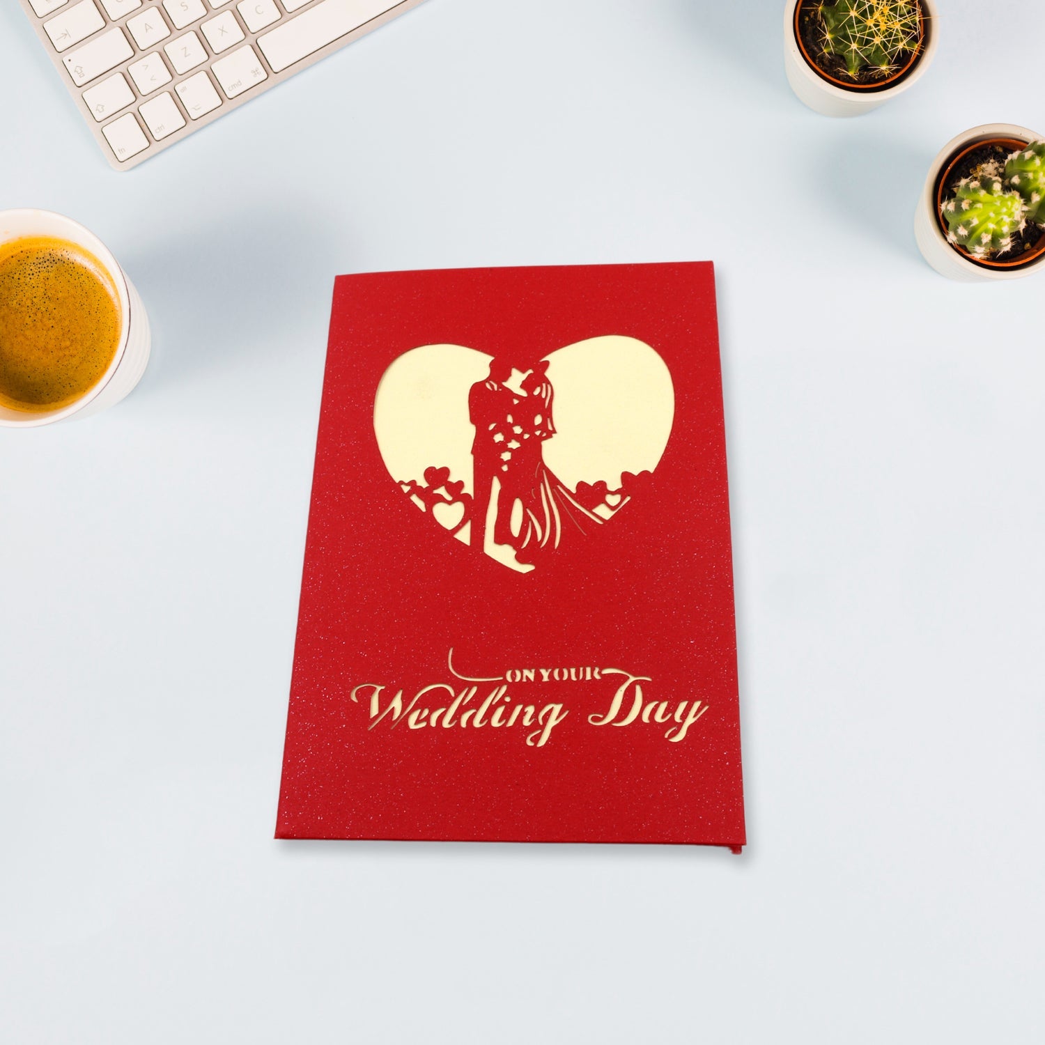 अनोखा 3D पॉप-अप विशिंग कार्ड (शादी): 1 पीस - 4134_3d_wedding_gift_card