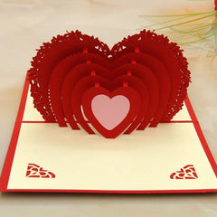 3D पॉप-अप ग्रीटिंग कार्ड (1 पीस): जन्मदिन, प्यार, क्रिसमस - 4132_3d_love_heart_card