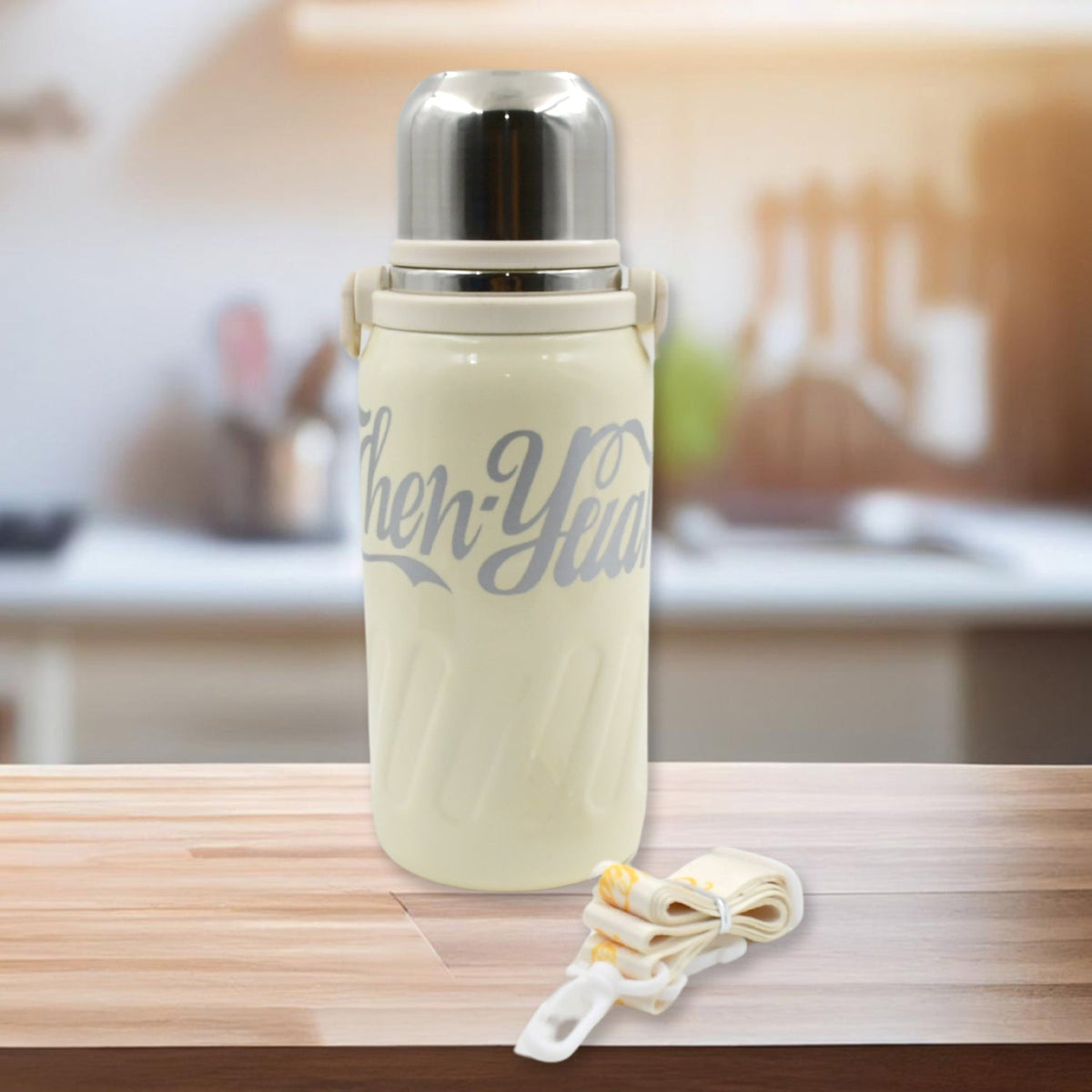 Stainless Steel Vacuum Insulated Water Bottle | Leak Proof Flask for Tea Coffee  - 13132_vacuum_ss_water_bottle_1200ml