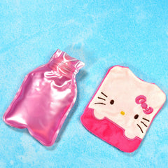 Pink Hello Kitty Small Hot Water Bag with Cover for Pain Relief - 6520_chb_pnk_hellokitty_hotbag