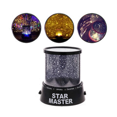 Star Night Light Projector Lighting USB Lamp Led Projection LED Night (Battery & - 1233_star_projector_night_lamp