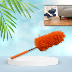 Adjustable Long Handle, Microfiber Duster for Cleaning, Microfiber Hand Duster W - 4382_adjustable_microfiber_duster_orange