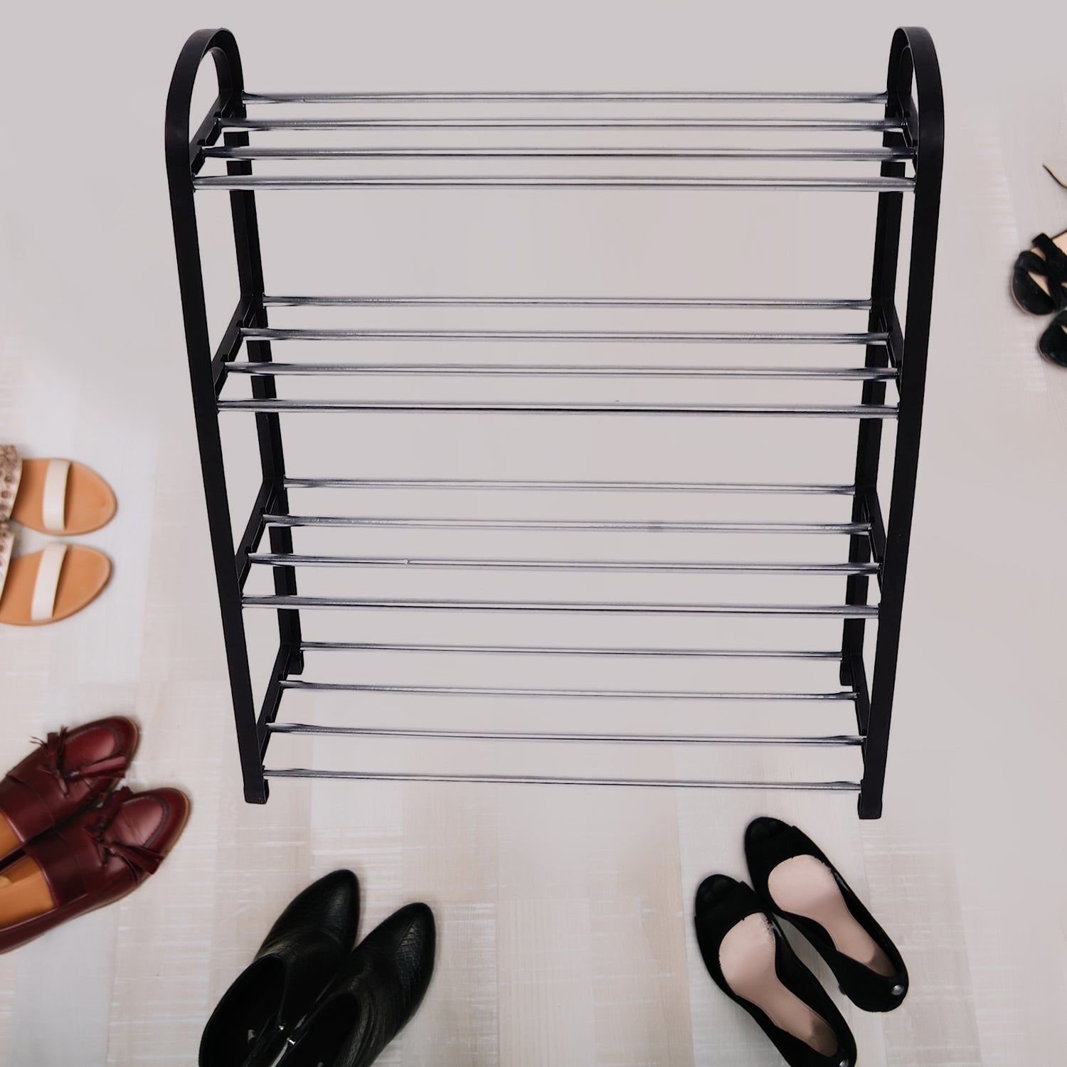 4 Shelves Shoe Rack - 9106_ss_4layer_shoe_rack