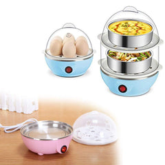 Egg Boiler / Poacher / Cooker / Electric Steamer (2 Layer) - 0115_2floor_egg_cooker