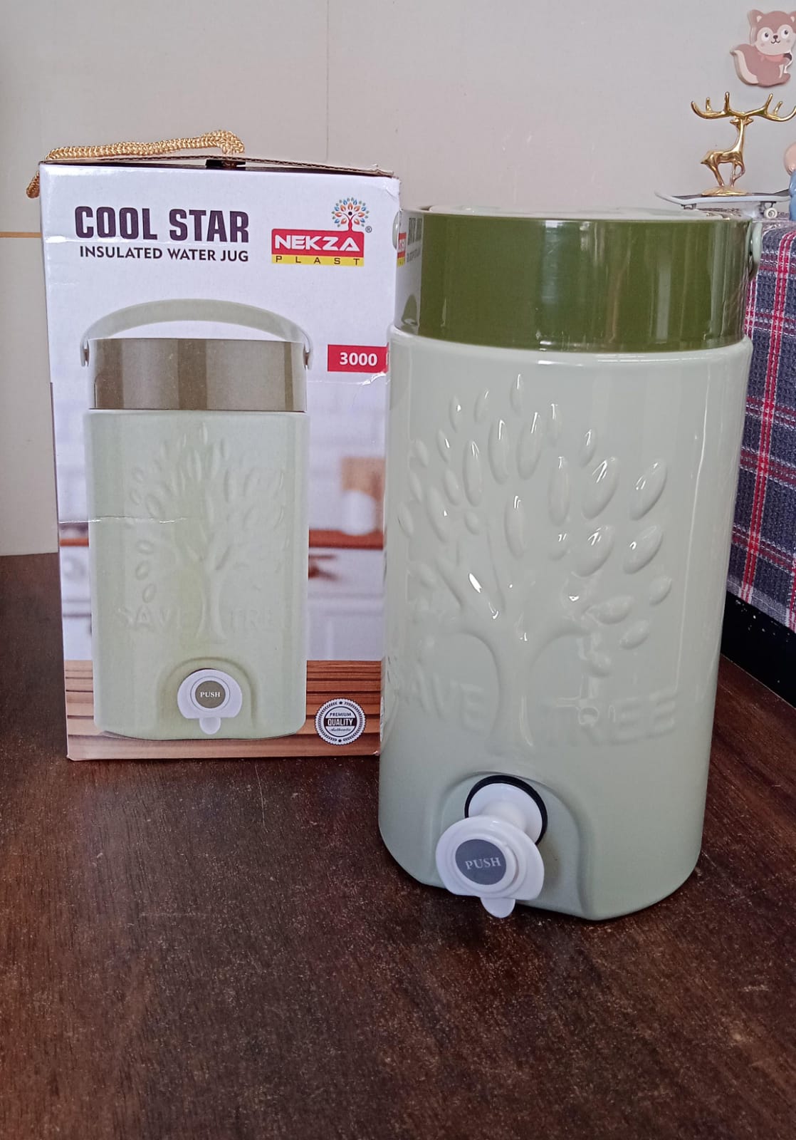 Insulated Water Jug with Tap (3000ml): Leakproof, Travel Cooler - 2360_cool_king_jug_3000ml_m209