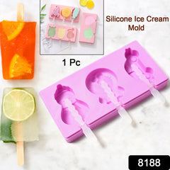 Silicone Popsicle Molds, Reusable Ice Cream Molds With Sticks And Lids. A Must-H - 8188_silicon_icecream_mould