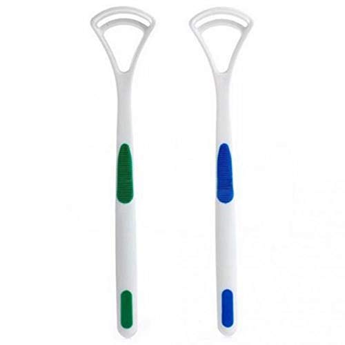 New Hot Away Hand Scraper Fashion Tongue Cleaner Brush with Silica Handle - 1235_tongue_cleaner_2pc