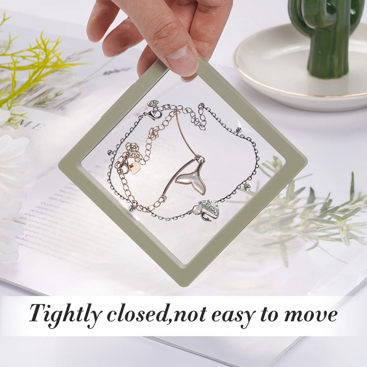 3D floating display frame 1 pc for showcasing jewelry and small decorative items in a modern style