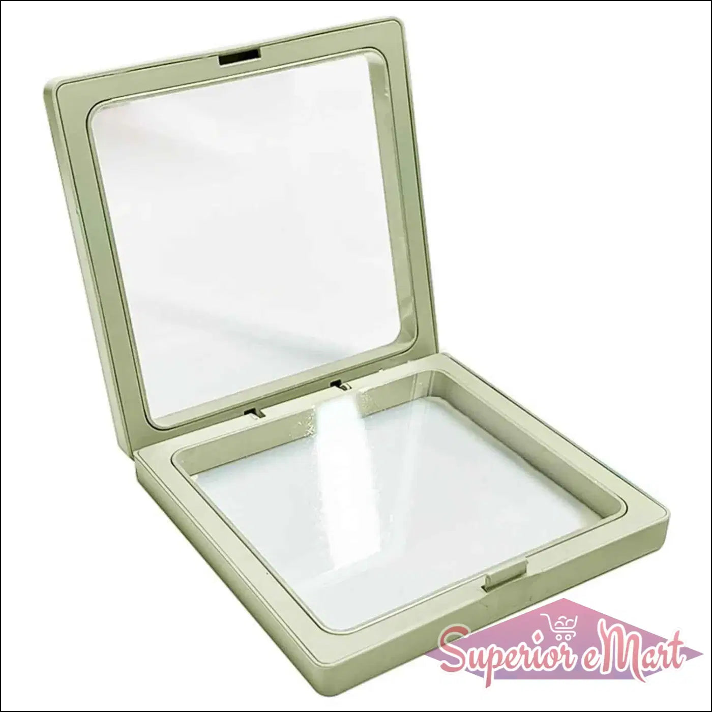 Superior eMart 3D floating display frame 1 pc with clear glass for showcasing cherished items
