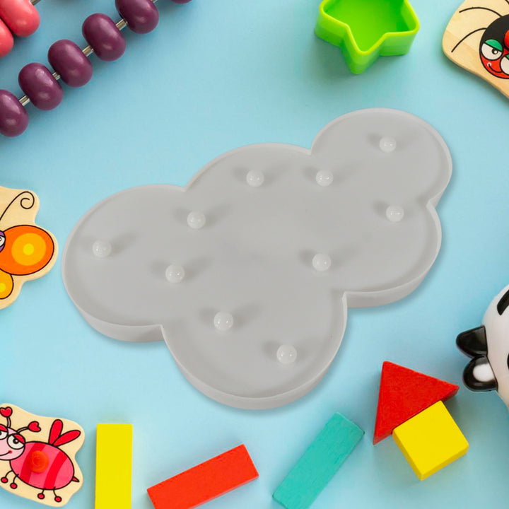 Superior eMart 3D LED night light for kids in cloud shape with playful toys around