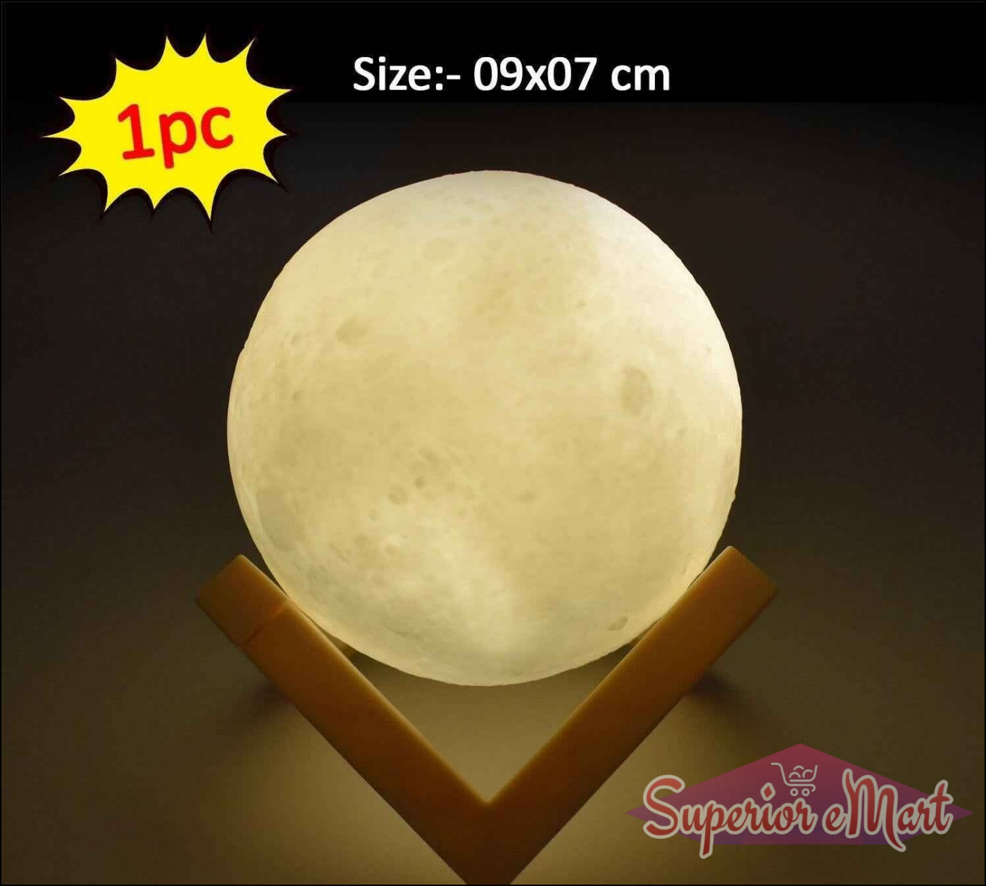 3D Moon Lamp Touch Control - Superior eMart