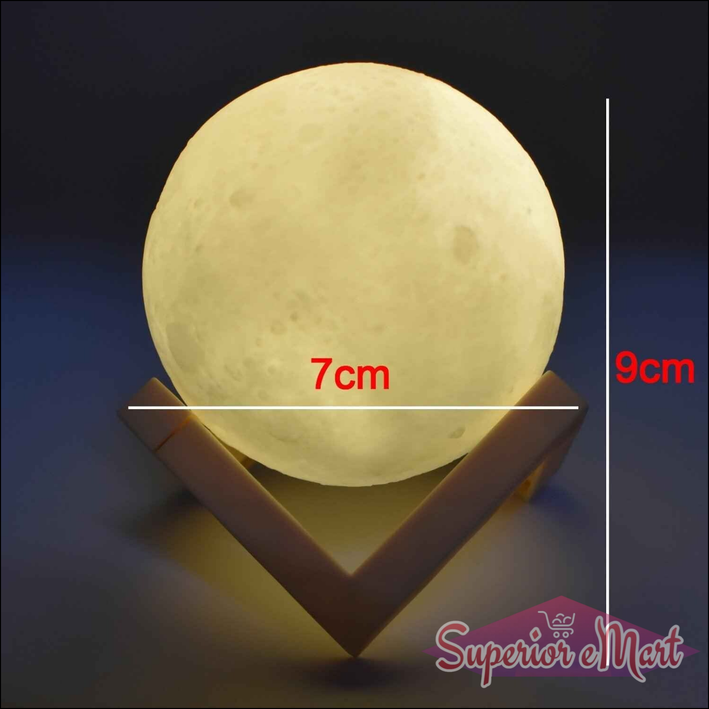 3D Moon Lamp Touch Control - Superior eMart