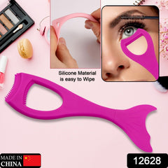 Multifunctional Easy To Clean Curved Silicone Eyeliner Stencils Wing Tips Quick  - 12628_silicone_eyelash_tool_1pc