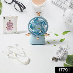 Cute Electric Mini Handheld Fan, Portable USB Rechargeable Mini Fan for Home,  - 17791_cute_mini_handheld_fan_1pc