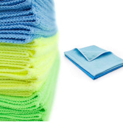 High-quality microfiber cloths for sweeping, 24 pieces included.