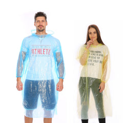 Easy-to-carry disposable raincoat, perfect for unexpected rain.