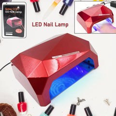 36w Led Nail Dryer Curing Nail Polish Uv Gel Diamond Shaped Nail Dryers (1 Pc) - Superior eMart