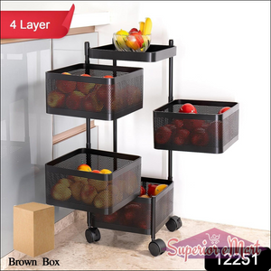 4 Layer Kitchen Storage Cart with Wheels - Superior eMart
