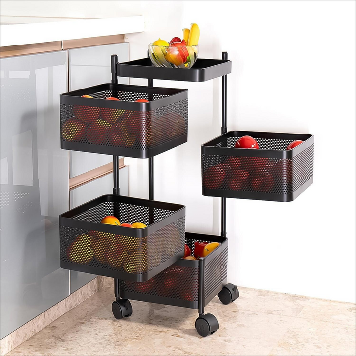 4 Layer Kitchen Storage Cart with Wheels - Superior eMart