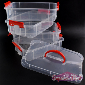 4 Layer Plastic Storage Box with Handle - Superior eMart
