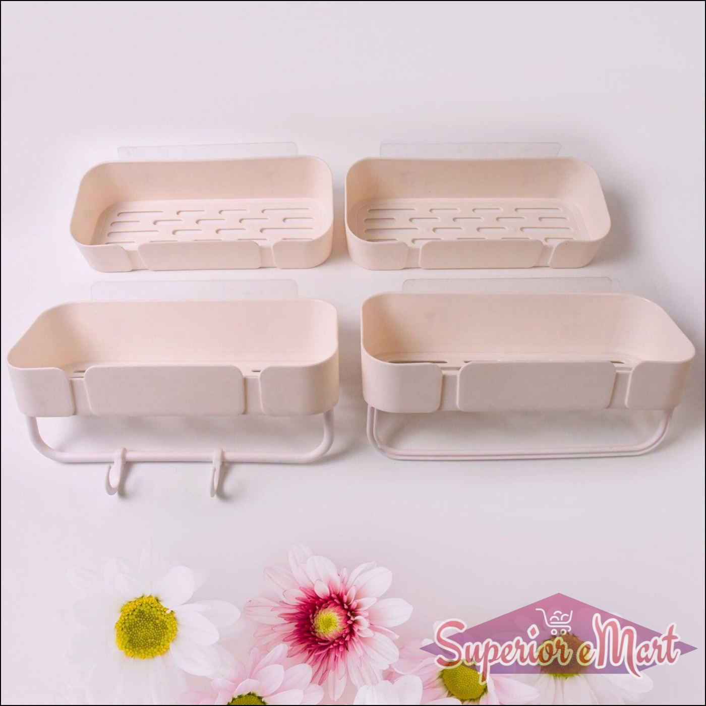 4 Piece Bathroom Rack Set for Home Storage - Superior eMart