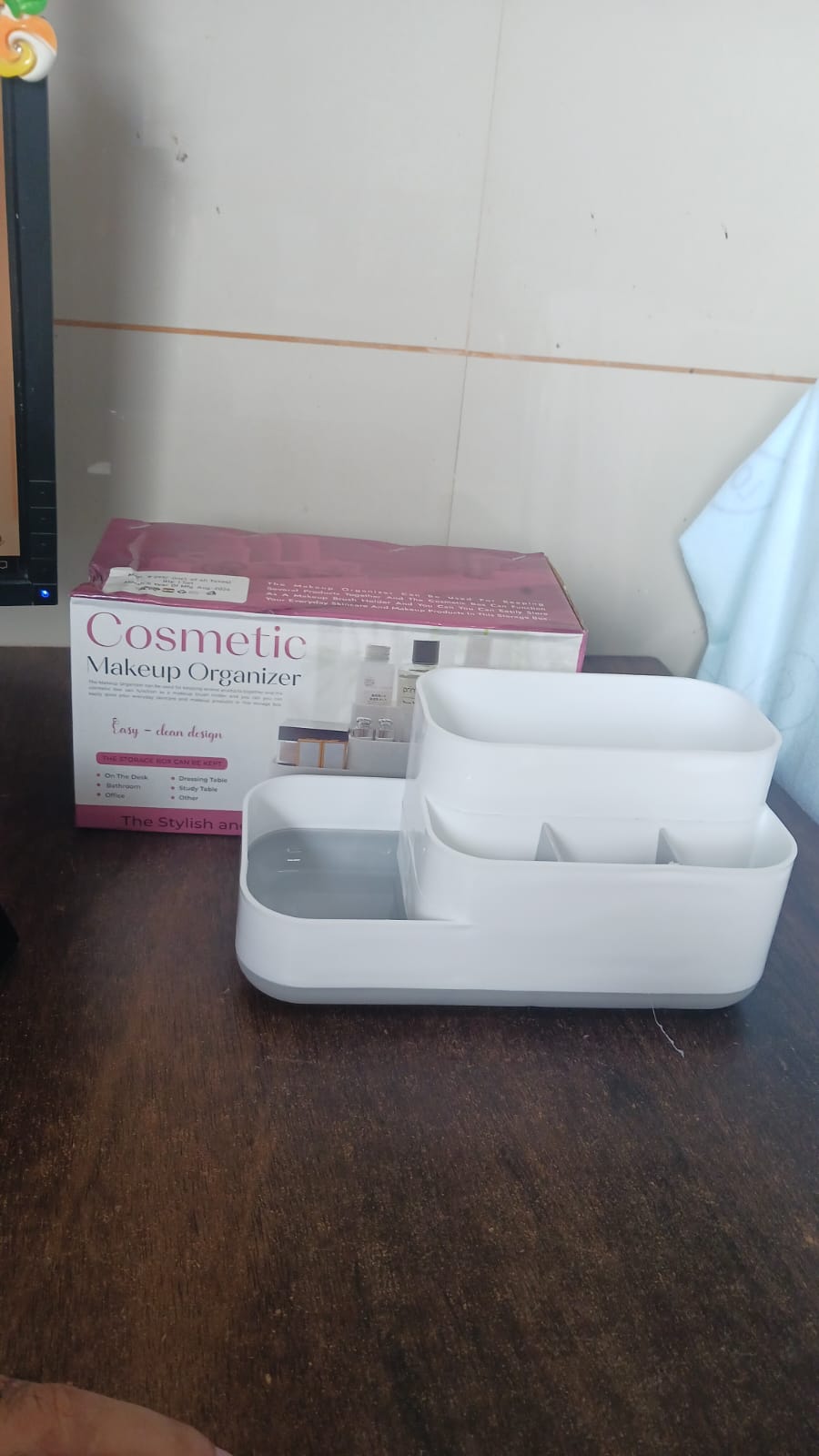 Cosmetic Makeup Organizer - 10154_plastic_organizer_box