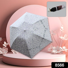 2 Fold Sun Protective Solid Foldable Outdoor Umbrella, Portable Sun, UV Protec - 8566_foldable_umbrella_1pc_no22