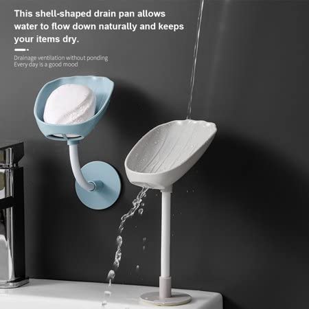 Soap Dish Wall Mounted Soap Dish No-Drilling Soap Holder Self Draining Waterfall - 4006_wall_soap_holder