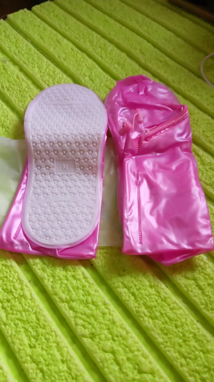 Plastic Shoes Cover Reusable Anti-Slip Boots Zippered Overshoes Covers Transpare - 17976_medium_rain_shoe_cover_1_pair