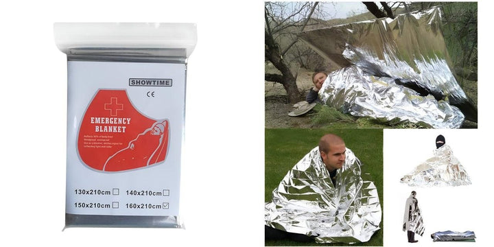 Emergency Foil Heat Blankets 2 Pack