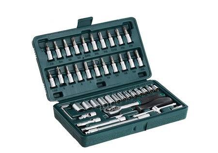 452 -46pcsmetal 14 Socket Set (Black 46pcs) - Superior eMart