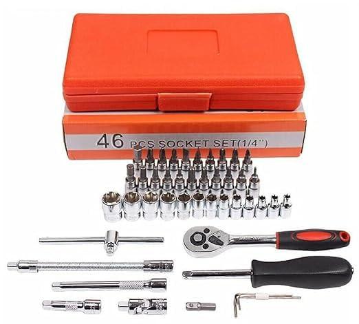 46 in 1 Pcs Tool Kit & Screwdriver and Socket Set - Superior eMart