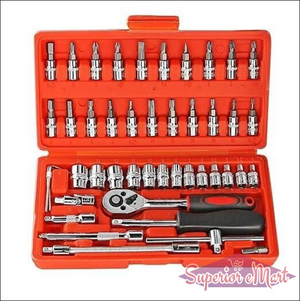 46 in 1 Pcs Tool Kit & Screwdriver and Socket Set - Superior eMart