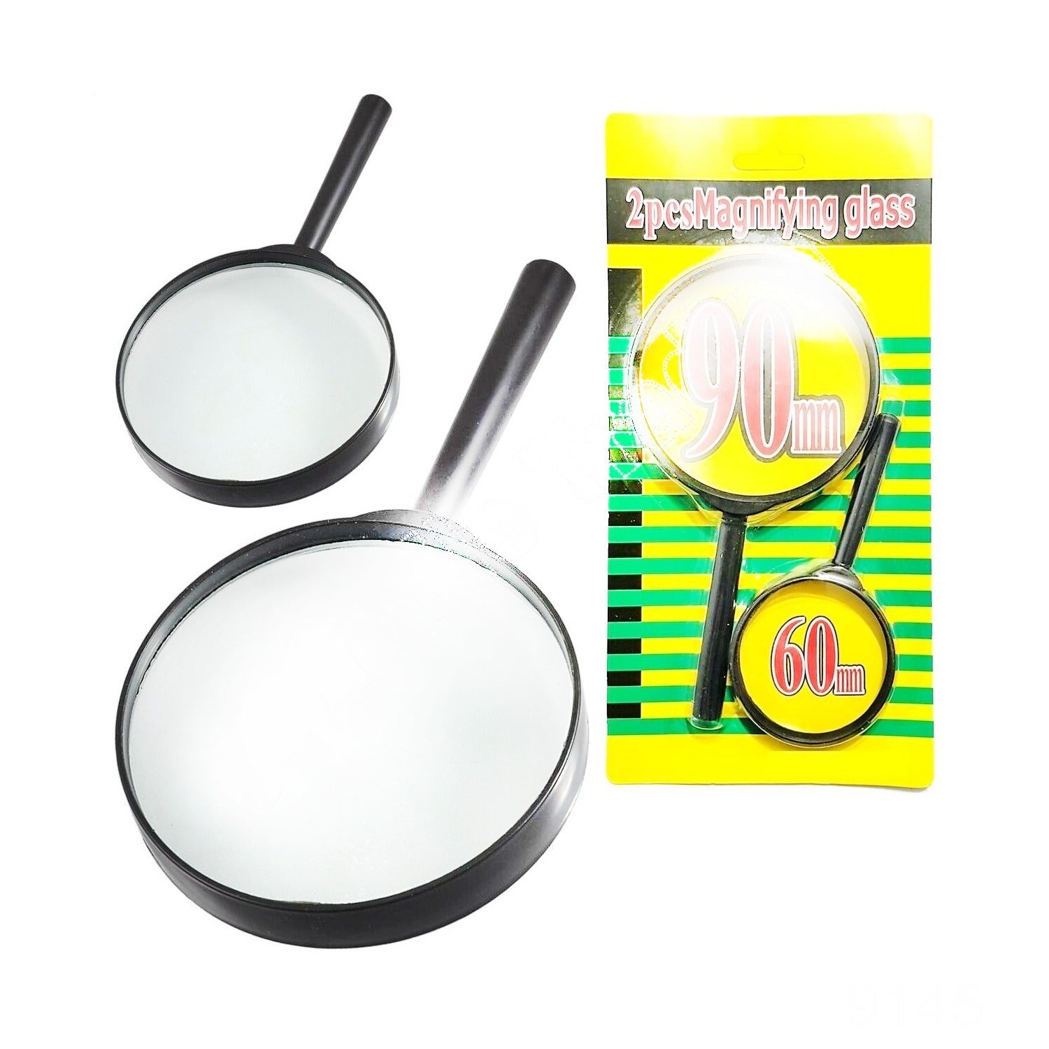 Magnifying glass Lens - reading aid made of glass - real glass magnifying glass  - 9145_magnifying_glass_lens_2pc