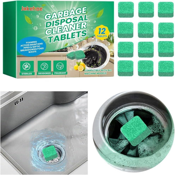 Sink Cleaner Deodorizer Tablets (Pack of 12)