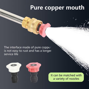 48v car washer gun with pure copper mouth for durability and compatibility with various nozzles