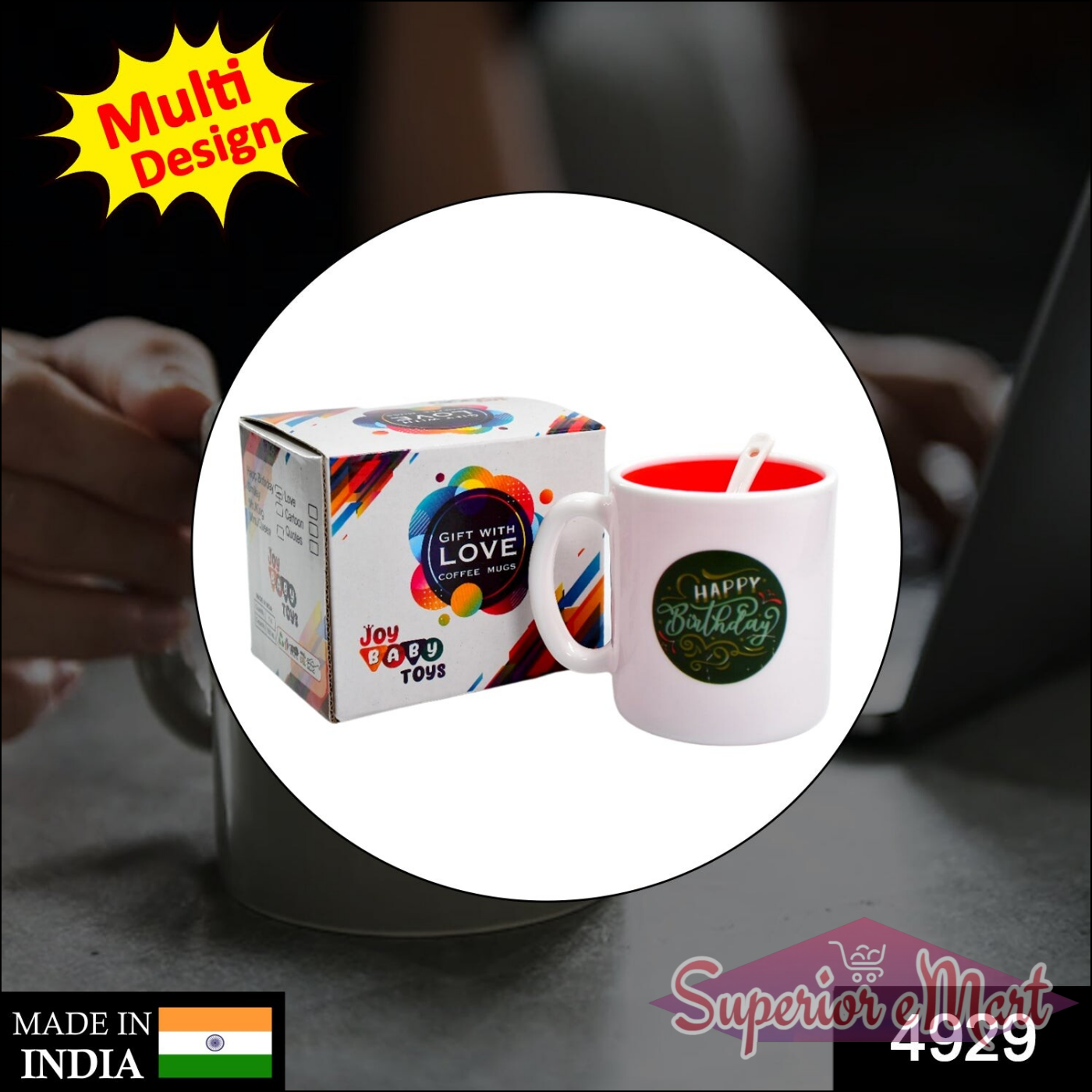 4929 Mix Design Coffee Mug Used For Drinking And Taking Coffees And Some Other Beverages In All Kinds Of Places Etc.