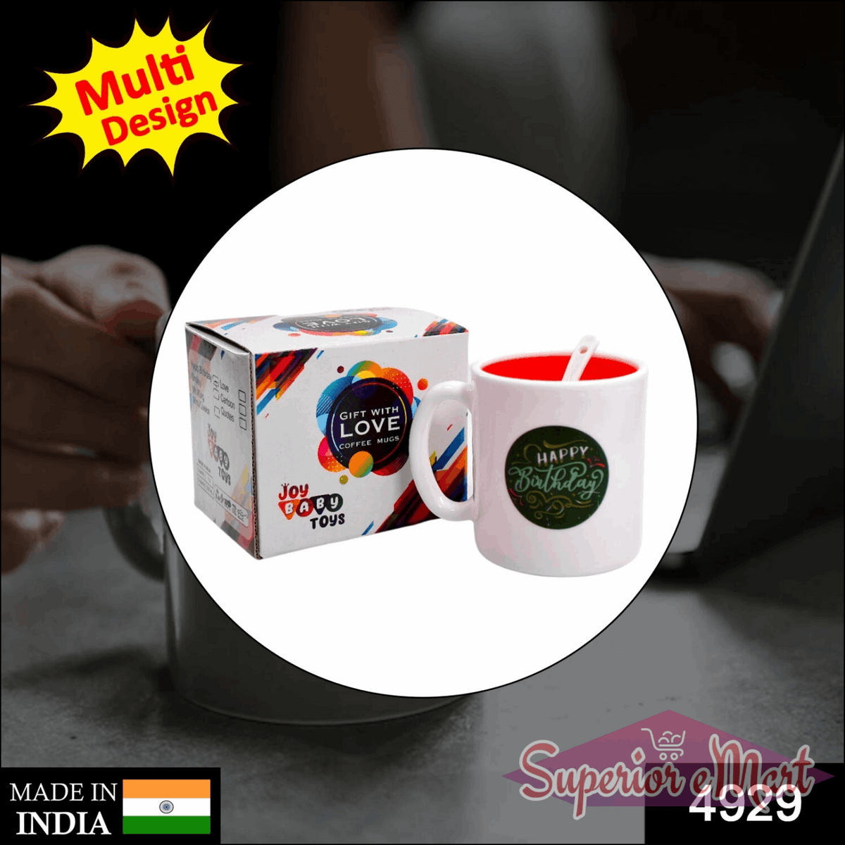 4929 Mix Design Coffee Mug Used For Drinking And Taking Coffees And Some Other Beverages In All Kinds Of Places Etc.