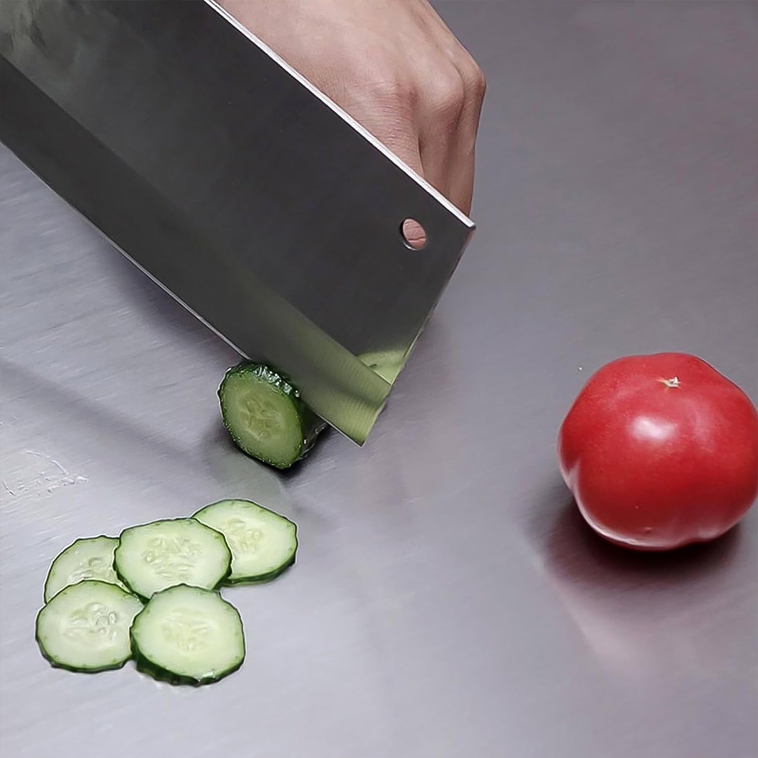 Stainless Steel Anti-bacterial Chopping Board For Kitchen (1 Pc)