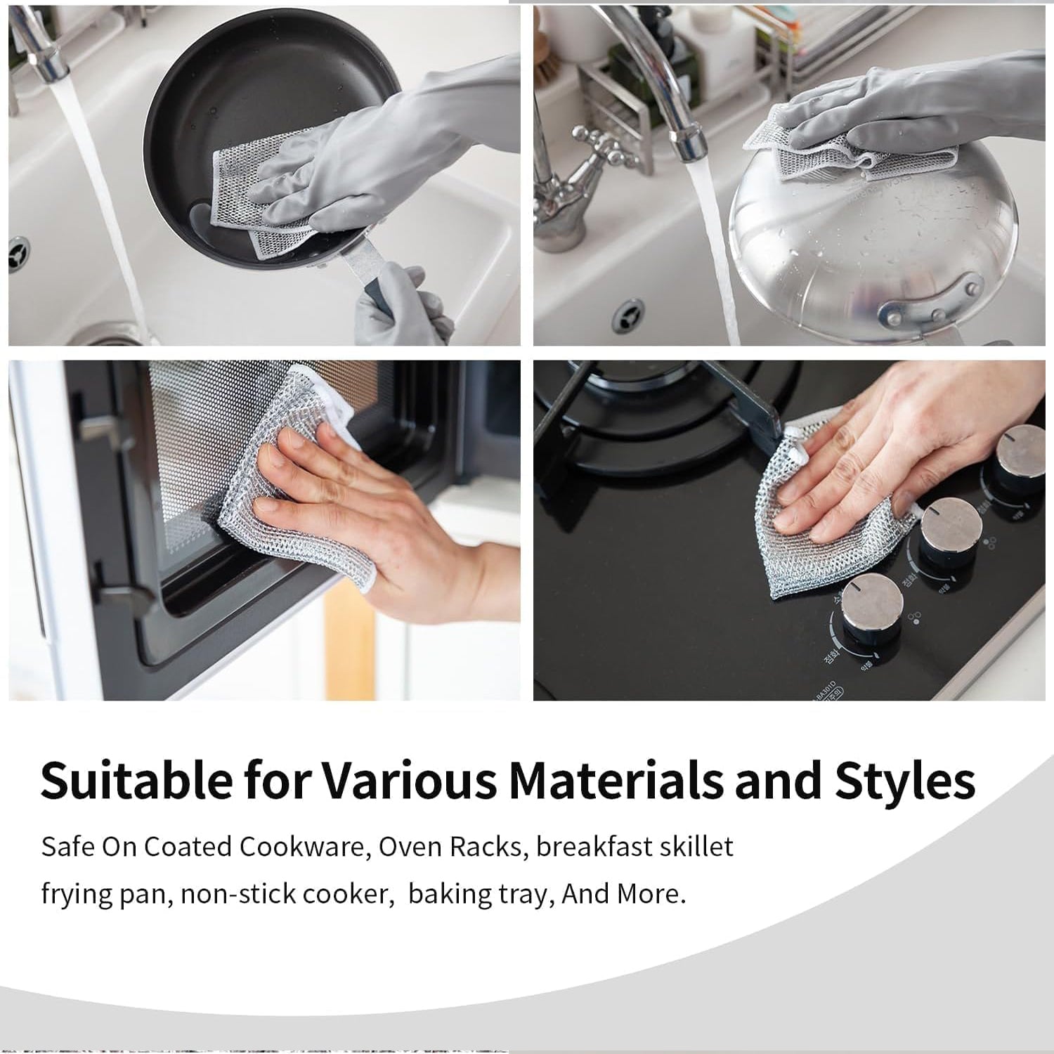 Superior eMart Microfiber Scrubber Cloth for Kitchen