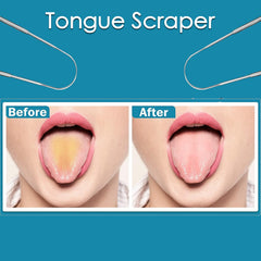 Tongue Cleaner For Kids & Adults | Tongue Scraper For Bad Breath, Maintain Oral  - 12593_steel_tongue_cleaner_1pc