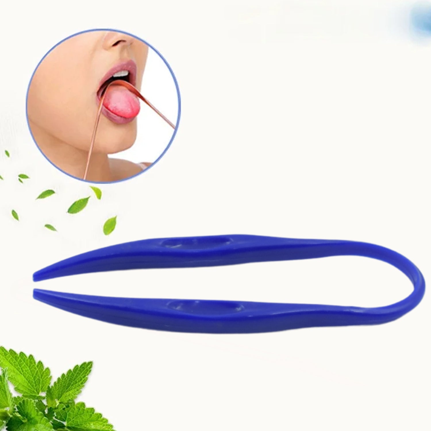 Plastic Tongue Cleaner For Kids & Adults | Tongue Scraper For Bad Breath, Mainta - 12595_plastic_tongue_cleaner_1pc