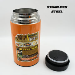 Stainless Steel Water Bottle With Foldable Spoon & Handle Easy to carry, Leak Pr - 12771_ss_water_bottle_1000ml_no86