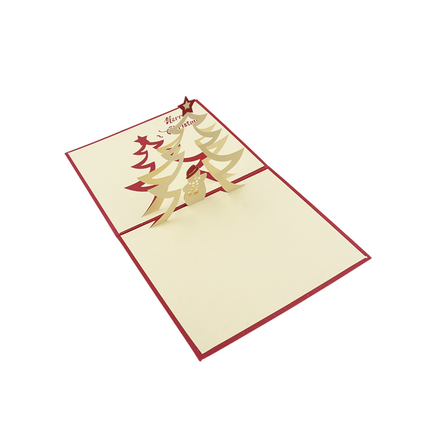 Unique 3D Pop-Up Wishing Card (Christmas): 1 Pc - 4133_3d_merry_chrishmas_card