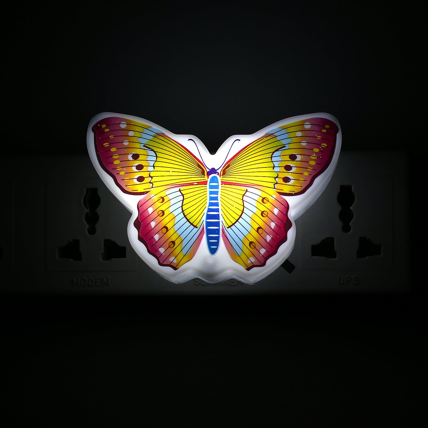 Night Light Comes with 3D Illusion Design Suitable for Drawing Room, Lobby, Ener - 12746_led_butterfly_night_light_1pc