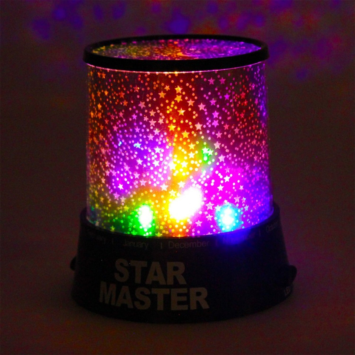 Star Night Light Projector Lighting USB Lamp Led Projection LED Night (Battery & - 1233_star_projector_night_lamp